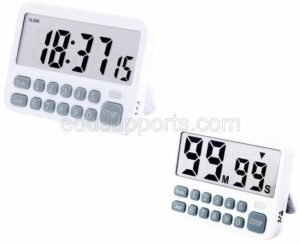 Cycle Count Up Countdown Timer: Direct Input Digits, Loud Alarm, Flash Light, Strong Magnetic Back Stand for Exam, Lab, Exercise, and Study