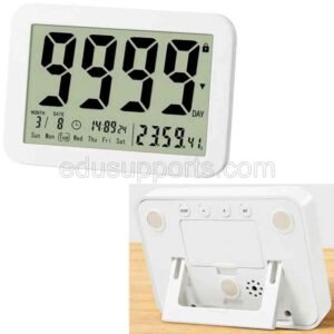 Digital Days Countdown Timer Clock: 9999 Days Countdown with Stand and Magnetic Back for Exam, Lab, Exercise, and Study