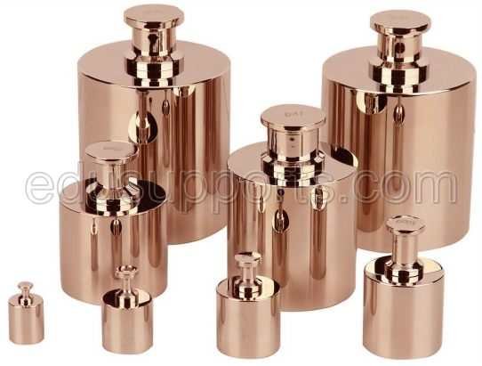 Precision Calibration Weight Copper, M2, M1, F2, F1, E2, E1, Gram, Kilogram, Newton, Pound, 1mg-2Ton, Cylindrical, Sheet, Annular, and Square Shapes