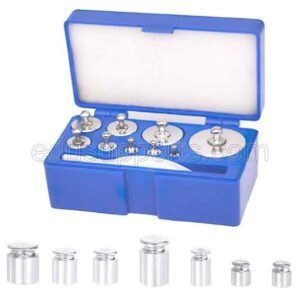 Precision Calibration Weight Set 1g-100g , 210g, 9 calibration weights, Steel Chrome.