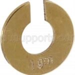 Slotted Weight 1 Gram Brass Used with Slotted Weight Hanger