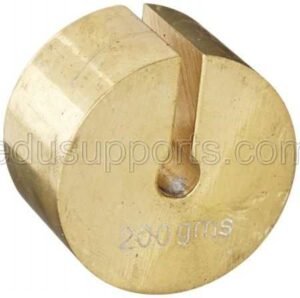 Slotted Weight 200 Gram Brass Used with Slotted Weight Hanger