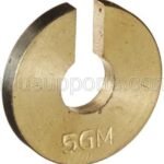 Slotted Weight 5 Gram Brass Used with Slotted Weight Hanger