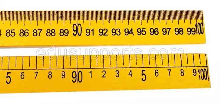 Wooded Rulers Metric Dual scale 100 cm 1000mm