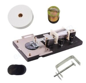 The Ticker Tape Timer Kit is a versatile tool designed for physics experiments to measure the speed of a moving cart, investigate friction forces in dynamics, and determine the acceleration rate of a falling body in a vertical position.