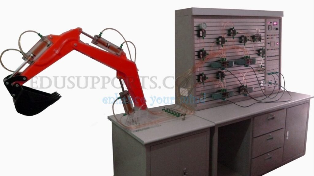 Ultimate Hydraulic Controlled Excavator Training System is for hydraulic circuit design and demonstration