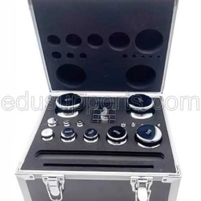 Precision Calibration Weight Set, 1g-2kg, M1, 15 Calibration Weights, Steel Chrome, with Tweezer and Aluminum Alloy Storage Case