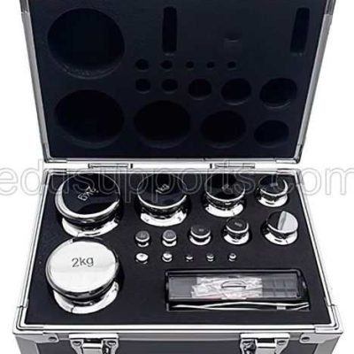 Precision Calibration Weight Set, 1mg-2kg, M1, 27 Calibration Weights in Aluminum Alloy Storage Case